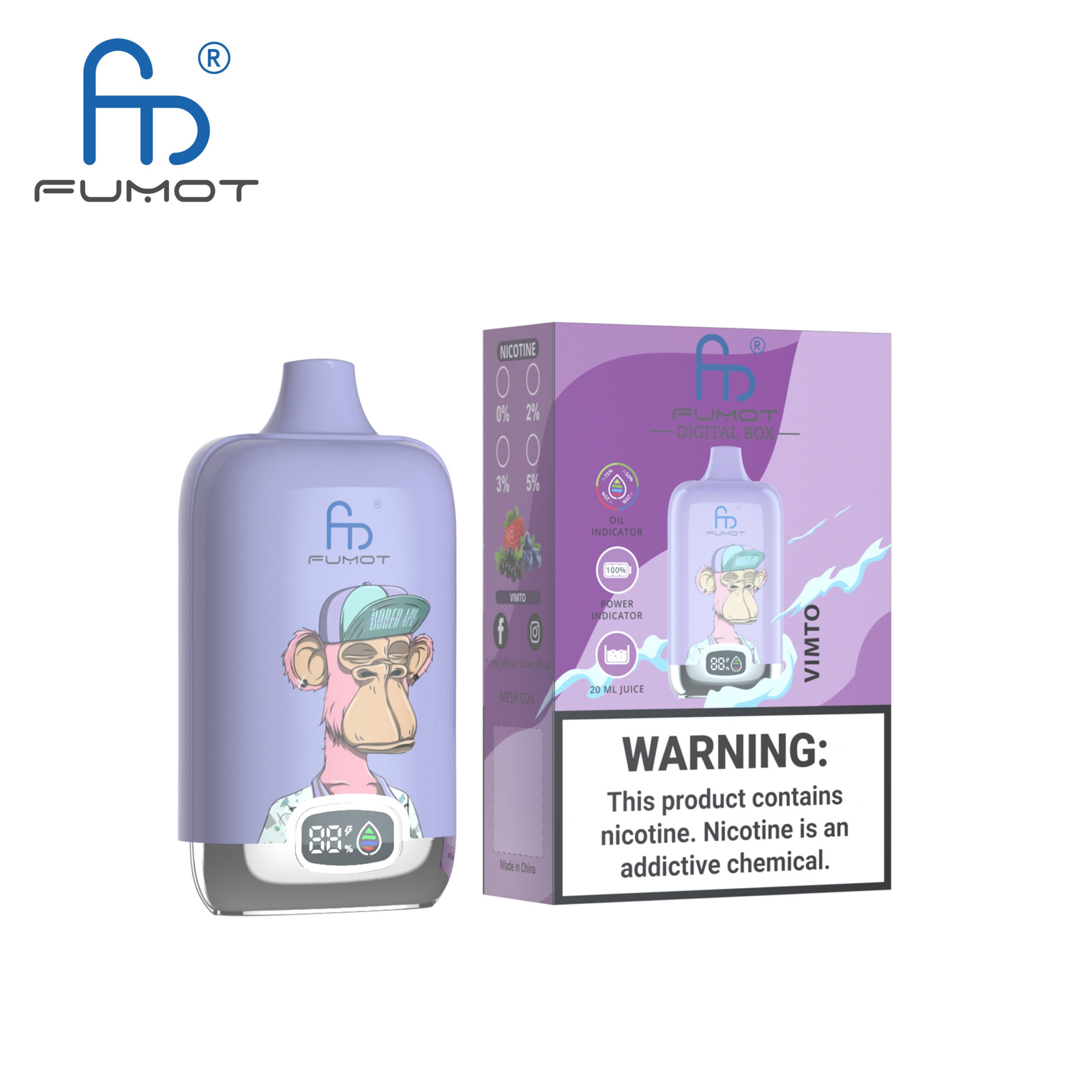 Fumot Digital Box 12000 puffs