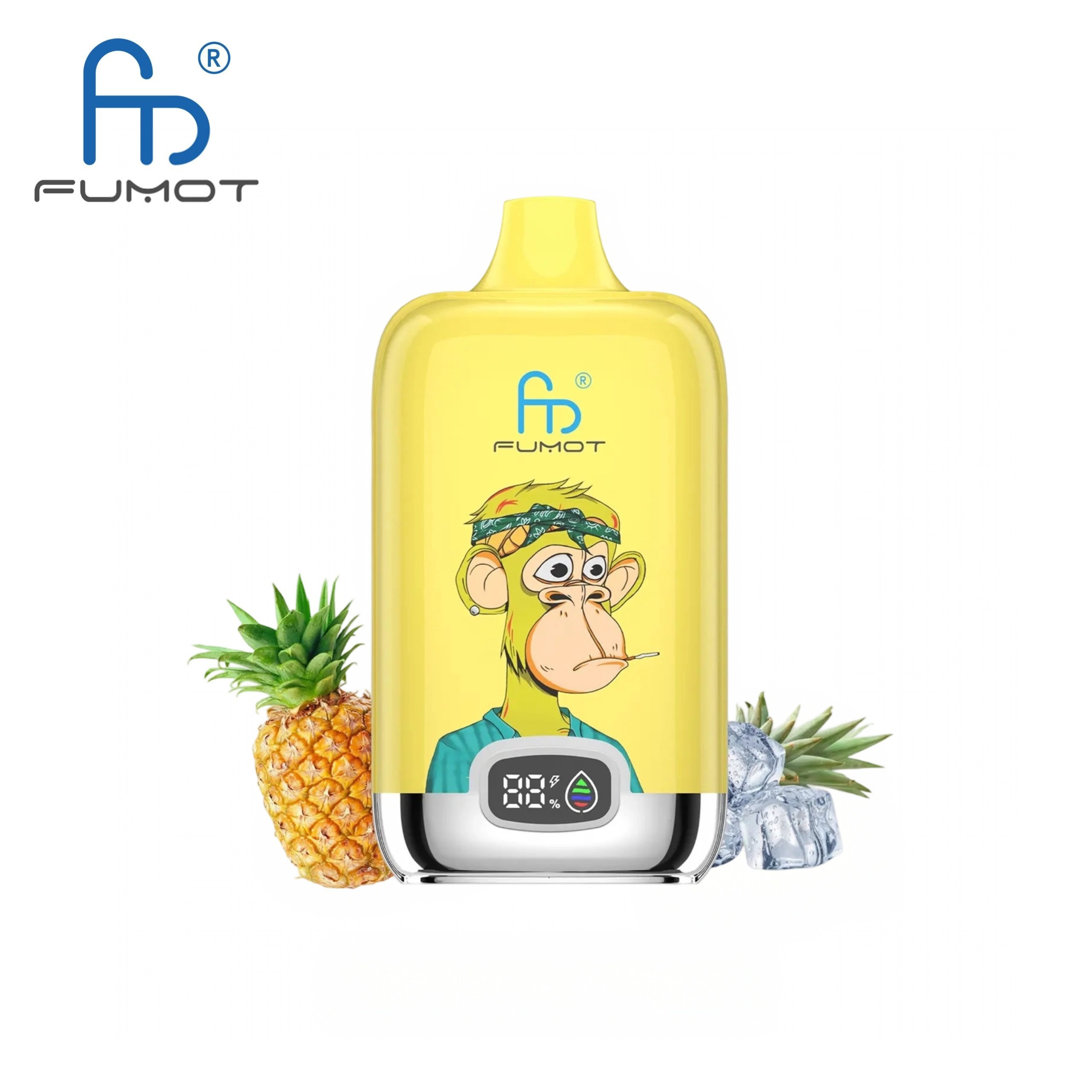 Vape mFumot Digital Box 12000 puffset aap en ananas smaak